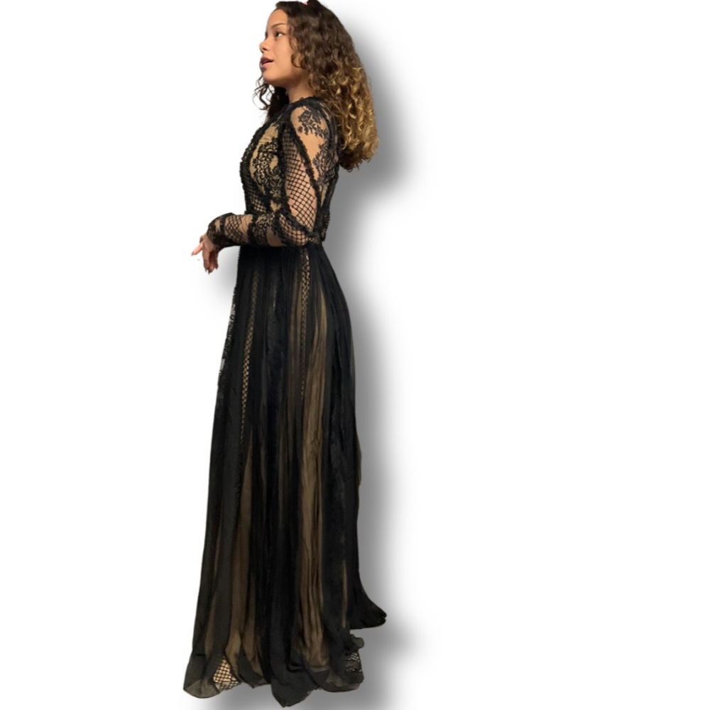 ZUHAIR MURAD silk & lace maxi dress - Picture 10 of 14
